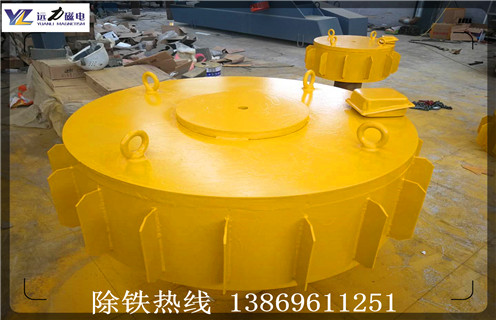 南京盤(pán)式電磁除鐵器安裝效果