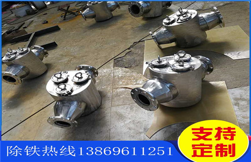 管道式永磁除鐵器，湖南管道式永磁除鐵器_遠(yuǎn)力湖南管道式永磁除鐵器應(yīng)用安裝示意圖型12000高斯_可定制工作原理