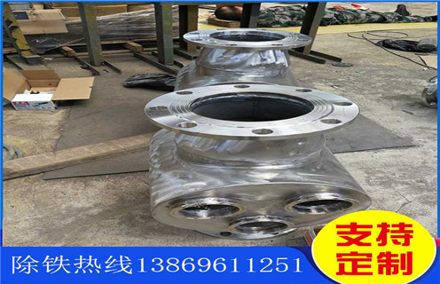 管道除鐵器，黑龍江不銹鋼管道除鐵器_黑龍江不銹鋼管道除鐵器廠家應(yīng)用安裝示意圖型12000高斯_可定制工作原理