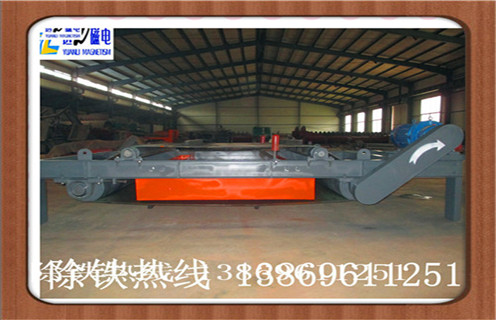 自卸式電磁除鐵器，福建超強(qiáng)干式自卸式電磁除鐵器_福建超強(qiáng)干式自卸式電磁除鐵器廠家配件_型號(hào)及工作視頻